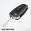 Coque de clé 2 ou 3 boutons pour Ford Focus, Mondeo, Galaxy, lame HU101/FO21 - clé dépliée vue de dessus, lame visible