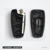 Coque de clé 2 ou 3 boutons pour Ford Focus, Mondeo, Galaxy - coque ouverte, pile et logement de lame visibles