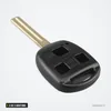Coque de clé 2 ou 3 boutons pour Lexus ES, GS, RX, LX - vue de profil, lame fixe
