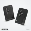 Coque de clé 2 ou 3 boutons pour Renault Clio, Megane, Dacia Logan - deux cartes-clés identiques côte à côte