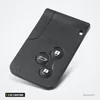 Coque de clé 2 ou 3 boutons pour Renault Clio, Megane, Dacia Logan - carte vue de face, quatre boutons avec pictogrammes