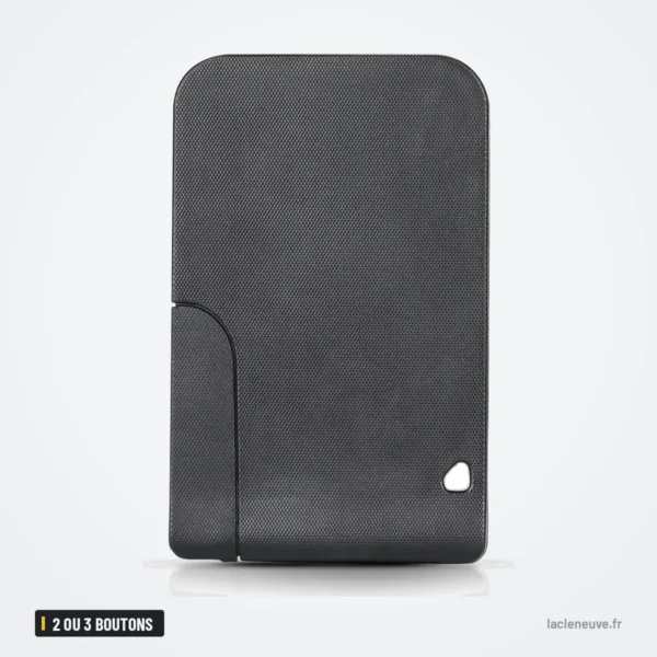 Coque de clé 2 ou 3 boutons pour Renault Clio, Megane, Dacia Logan - dos de carte lisse, sans bouton