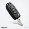 Coque de clé 2 ou 3 boutons pour Renault Clio, Mégane, Dacia Logan, Sandero - vue de profil, boutons visibles