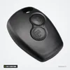 Coque de clé 2 ou 3 boutons pour Renault, Dacia, Nissan, sans lame - vue de face, coque lisse à deux boutons