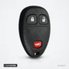 Coque de clé 3/4/5 boutons pour Chevrolet Colorado, GMC Canyon, Hummer H3 - vue de face, trois boutons dont alarme