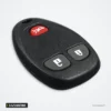 Coque de clé 3/4/5 boutons pour Chevrolet Colorado, GMC Canyon, Hummer H3 - vue de face, boutons verrouillage et coffre
