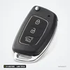Coque de clé 3/4 boutons pour Hyundai ix35, Elantra, lame TOY40 ou HY20 - clé avec antenne ronde en haut