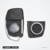 Coque de clé 3/4 boutons pour Hyundai ix35, Elantra, lame TOY40 ou HY20 - coque démontée avec clavier visible