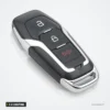Coque de clé 3 à 5 boutons pour Ford Mondeo, Edge, S-Max, Galaxy - coque vue de trois quarts