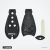 Coque de clé 3 à 7 boutons pour Dodge Charger, Challenger, Chrysler 300, Caravan - pièces séparées, circuit, coque et lame