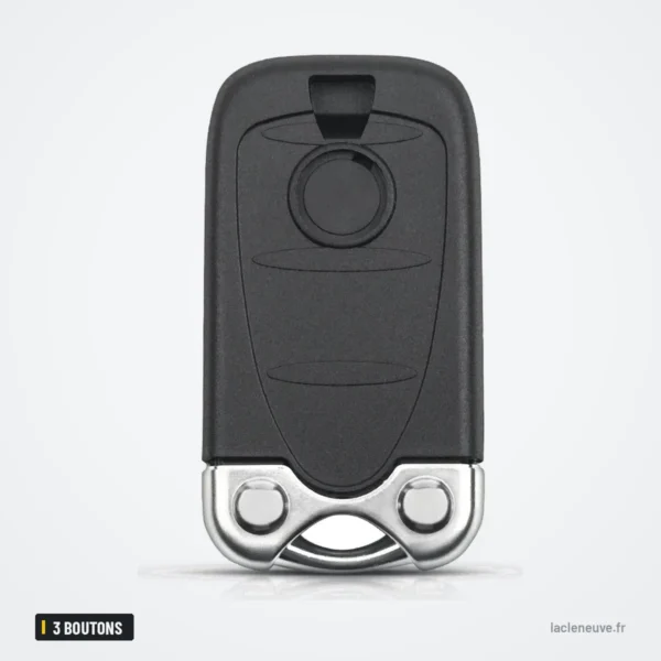 Coque de clé 3 boutons pour Alfa Romeo 159, Brera, 156, Spider - vue de dos