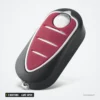 Coque de clé 3 boutons pour Alfa Romeo Mito, Giulietta, 159, lame SIP22 - vue de dos de la coque