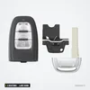 Coque de clé 3 boutons pour Audi A3, A4, A5, A6, lame HU66 - clé démontée en plusieurs pièces séparées