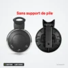 Coque de clé 3 boutons pour BMW Mini Cooper R56, lame vierge - clé ronde sans porte-pile, deux moitiés