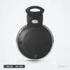 Coque de clé 3 boutons pour BMW Mini Cooper R56, lame vierge - clé ronde fermée, vue de face