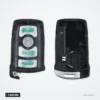 Coque de clé 3 boutons pour BMW Série 1, 3, 5, 6, 7 (E65-E93) CAS1 - boîtier ouvert, deux faces à boutons