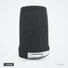 Coque de clé 3 boutons pour BMW Série 1, 3, 5, 6, 7 (E65-E93) CAS1 - dos du boîtier, profil lisse