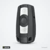 Coque de clé 3 boutons pour BMW Série 1, Série 3, Série 5, X5 - vue de face, angle légèrement différent