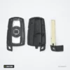 Coque de clé 3 boutons pour BMW Série 1, Série 3, Série 5, X5 - coque ouverte, intérieur et lame séparés