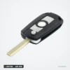 Coque de clé 3 boutons pour BMW Série 3, Série 5, X3, X5, lame HU58 ou HU92 - clé avec lame sortie vue de face