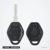 Coque de clé 3 boutons pour BMW Série 3, Série 5, X3, X5, lame HU92/HU58 - coque ouverte en deux, vide
