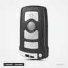 Coque de clé 3 boutons pour BMW Série 7, E65, E66, E67, lame vierge - vue de face, boutons et icônes visibles
