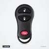 Coque de clé 3 boutons pour Dodge Ram, Durango, Jeep Grand Cherokee - vue de face, boutons verrouillage et panique