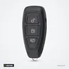 Coque de clé 3 boutons pour Ford Focus, C-Max, Mondeo, Kuga - vue de face, boutons visibles