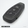 Coque de clé 3 boutons pour Ford Focus, Fiesta, C-Max, Mondeo, lame vierge - vue de face, boutons visibles