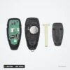 Coque de clé 3 boutons pour Ford Focus, Fiesta, C-Max, Mondeo, lame vierge - pièces détachées, circuit, pile et lame