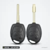 Coque de clé 3 boutons pour Ford Focus, Mondeo, Fiesta, lame FO21/HU101 - deux clés à lame posées côte à côte