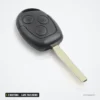 Coque de clé 3 boutons pour Ford Focus, Mondeo, Fiesta, lame FO21/HU101 - clé à trois boutons, vue de trois quarts