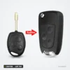 Coque de clé 3 boutons pour Ford Focus, Mondeo, Fiesta - télécommande à trois boutons transformée en pliante