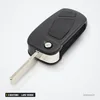 Coque de clé 3 boutons pour Ford Ka (2008-2016), lame vierge 4 cm - clé pliée, lame dépliée de profil