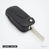 Coque de clé 3 boutons pour Ford Ka (2008-2016), lame vierge 4 cm - clé pliée, lame dépliée, autre angle
