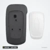 Coque de clé 3 boutons pour Ford Ka (2008-2016), lame vierge 4 cm - coque et housse en silicone côte à côte