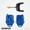 Coque de clé 3 boutons pour Ford Transit, lame vierge - lame et coque bleue démontées séparément