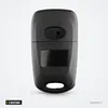 Coque de clé 3 boutons pour Kia Rio, lame 40 - dos de la coque, emblème rond au centre