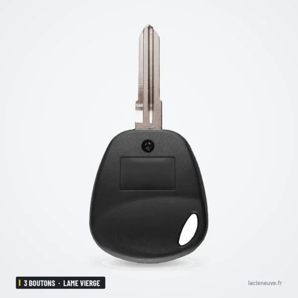 Coque de clé 3 boutons pour Lada Granta, Priora, Kalina, lame vierge - dos de la clé, sans boutons apparents