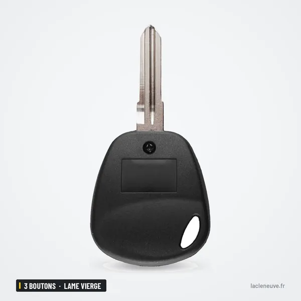 Coque de clé 3 boutons pour Lada Kalina, Vesta, lame vierge - dos de la coque, sans lame