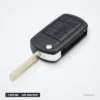 Coque de clé 3 boutons pour Land Rover Range Rover, LR3, lame HU92/HU101 - coque pliante vue de côté, lame sortie