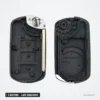 Coque de clé 3 boutons pour Land Rover Range Rover, LR3, lame HU92/HU101 - coque ouverte montrant barillet et mécanisme