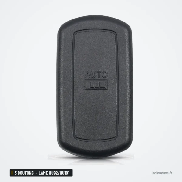 Coque de clé 3 boutons pour Land Rover Range Rover, LR3, lame HU92/HU101 - dos de la coque