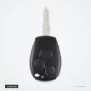 Coque de clé 3 boutons pour Renault Clio, Kangoo, Dacia Logan, Sandero - vue de face légèrement inclinée