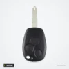 Coque de clé 3 boutons pour Renault Clio, Kangoo, Dacia Logan, Sandero - vue de face, lame large visible