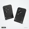 Coque de clé 3 boutons pour Renault Clio, Megane, Scenic, Dacia Logan - vue de face, deux coques côte à côte