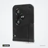 Coque de clé 3 boutons pour Renault Clio, Megane, Scenic, Dacia Logan - vue de face, coque inclinée
