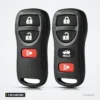 Coque de clé 3 ou 4 boutons pour Nissan Altima, Maxima, 350Z, Armada - deux télécommandes à quatre boutons côte à côte