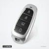 Coque de clé 4 à 7 boutons pour Hyundai Tucson, Santa Fe, Sonata - vue de face, boutons visibles