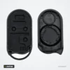 Coque de clé 4 boutons pour Nissan Maxima, Infiniti QX4 - intérieur ouvert, compartiment de la pile